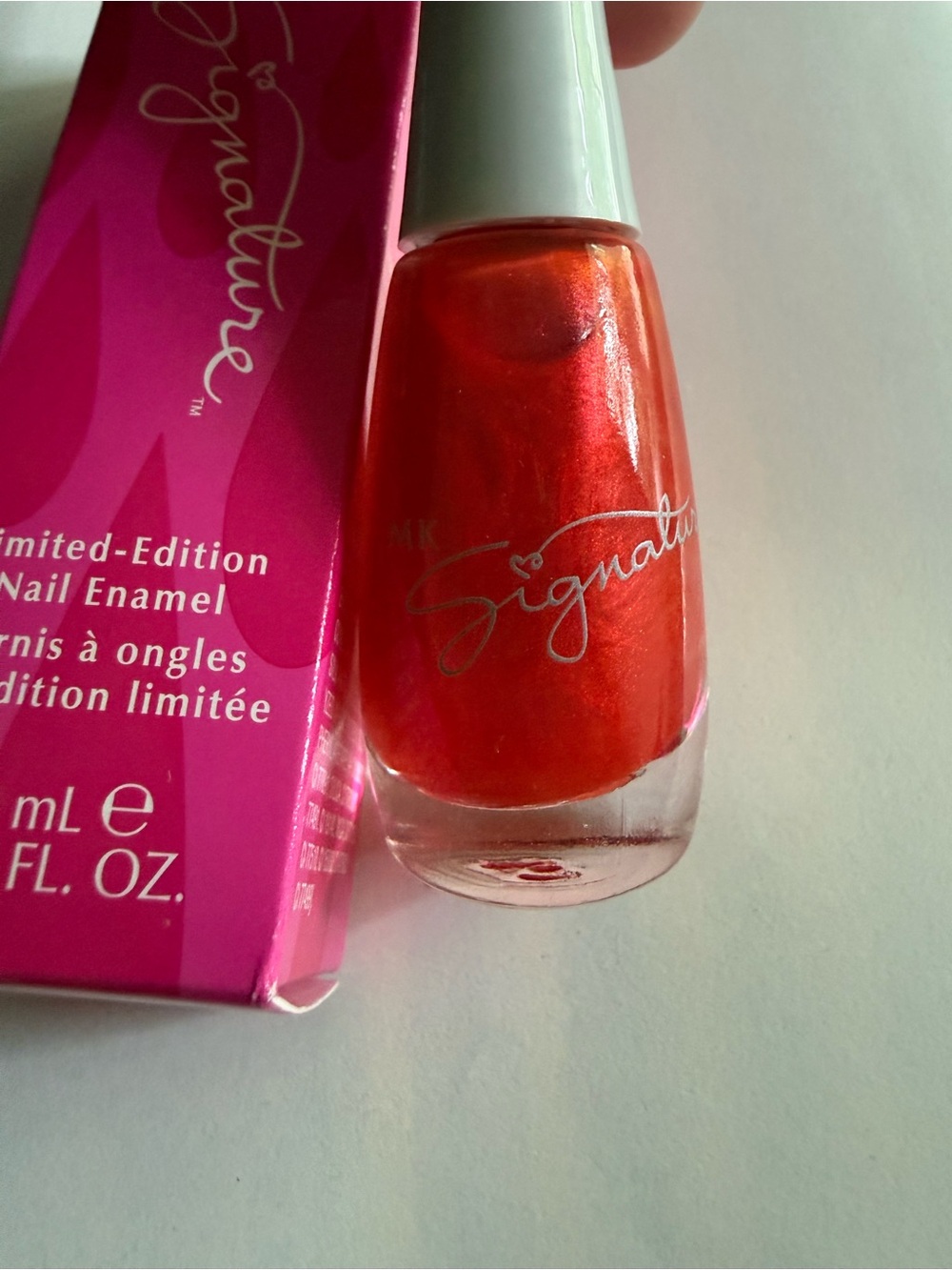 Mary Kay Signature Limited Edition Nail Enamel Coral Glow NOS Vintage